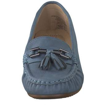 smiling for feet Mokassin in blau