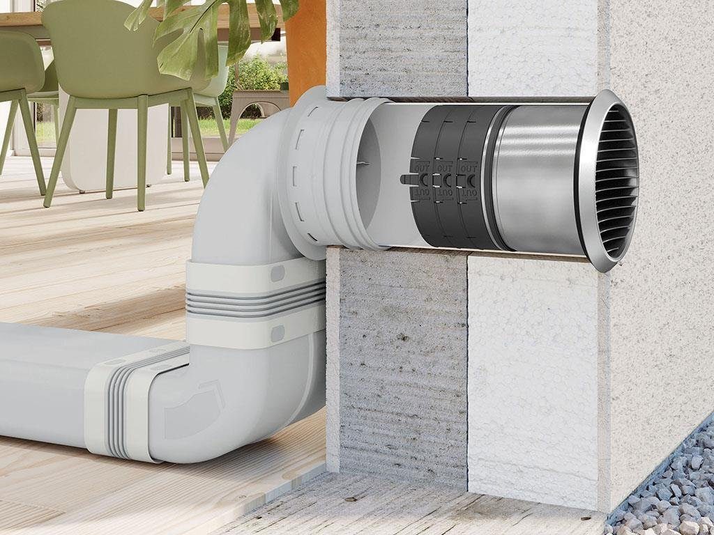 Naber Montagezubehör Dunstabzugshaube COMPAIR PRIME flow® P-VRO 150 Flachkanalrohr 1000 mm 4051001