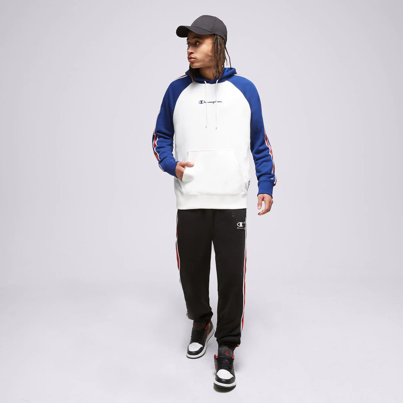 CHAMPION HOODIE HOODED SWEATSHIRT Weiß