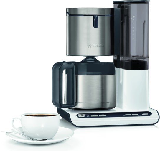 BOSCH Filterkaffeemaschine TKA8A681 Styline, 1,1l Kaffeekanne, Papierfilter 1x4, mit Thermokanne