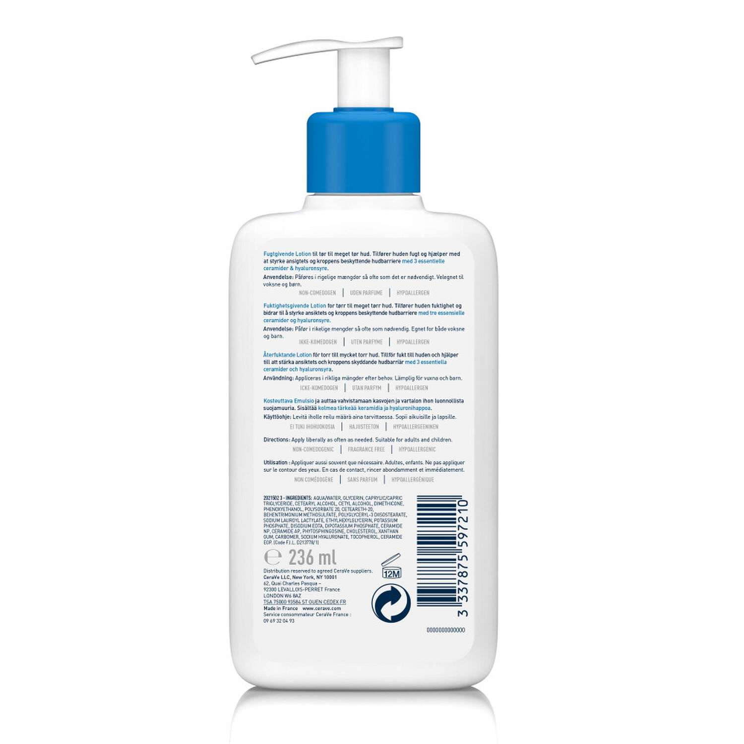 Cerave Lait Hydratant Peaux Sèches à Très Sèches