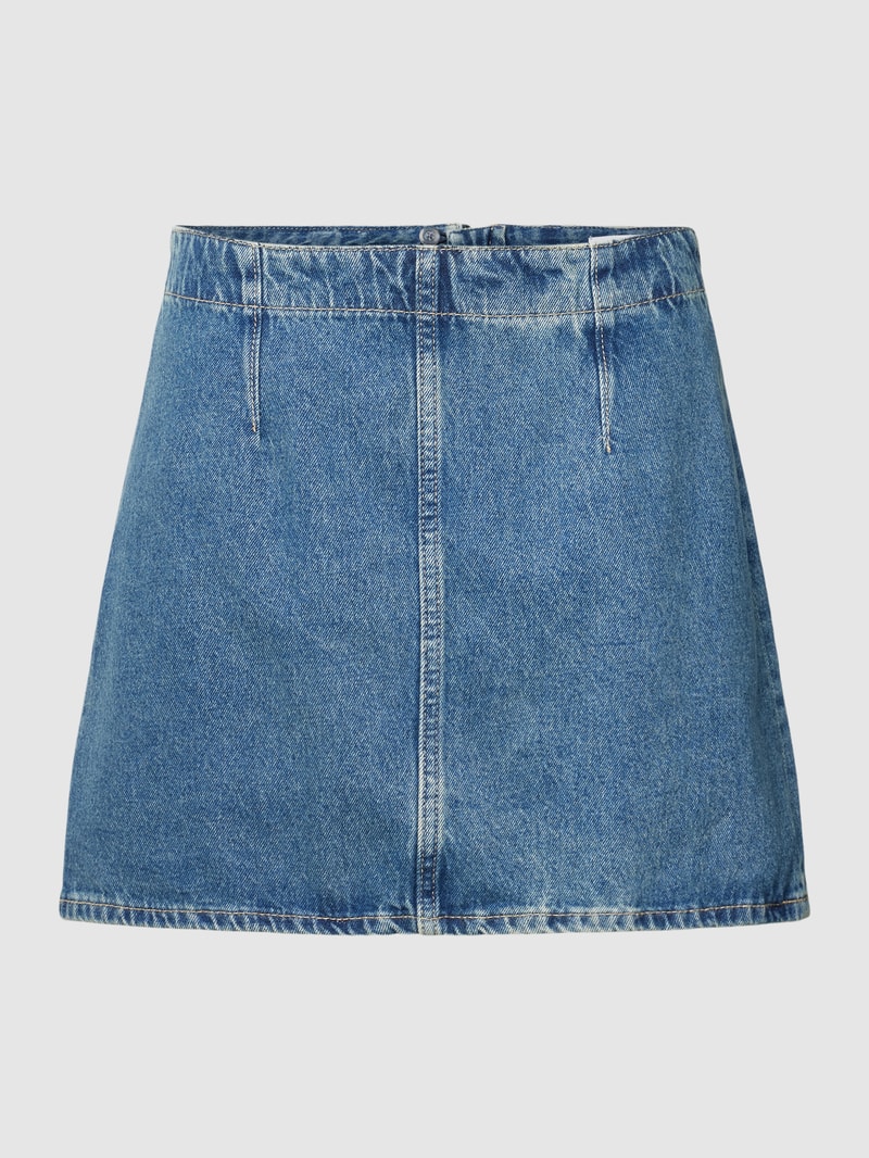 Jeansrock mit Label-Detail in jeans