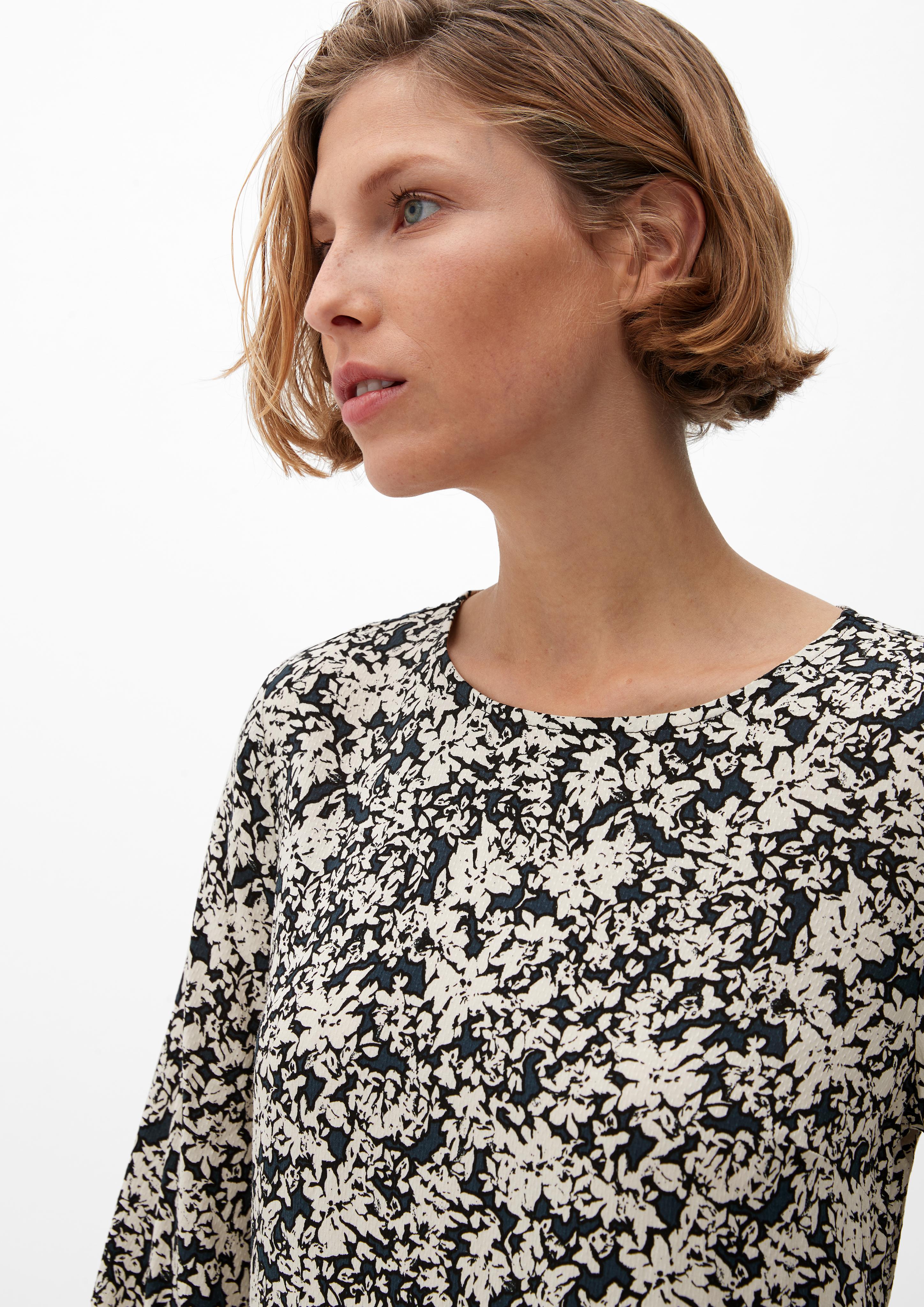 Gemustertes Kleid mit Volant  2120533-59A1