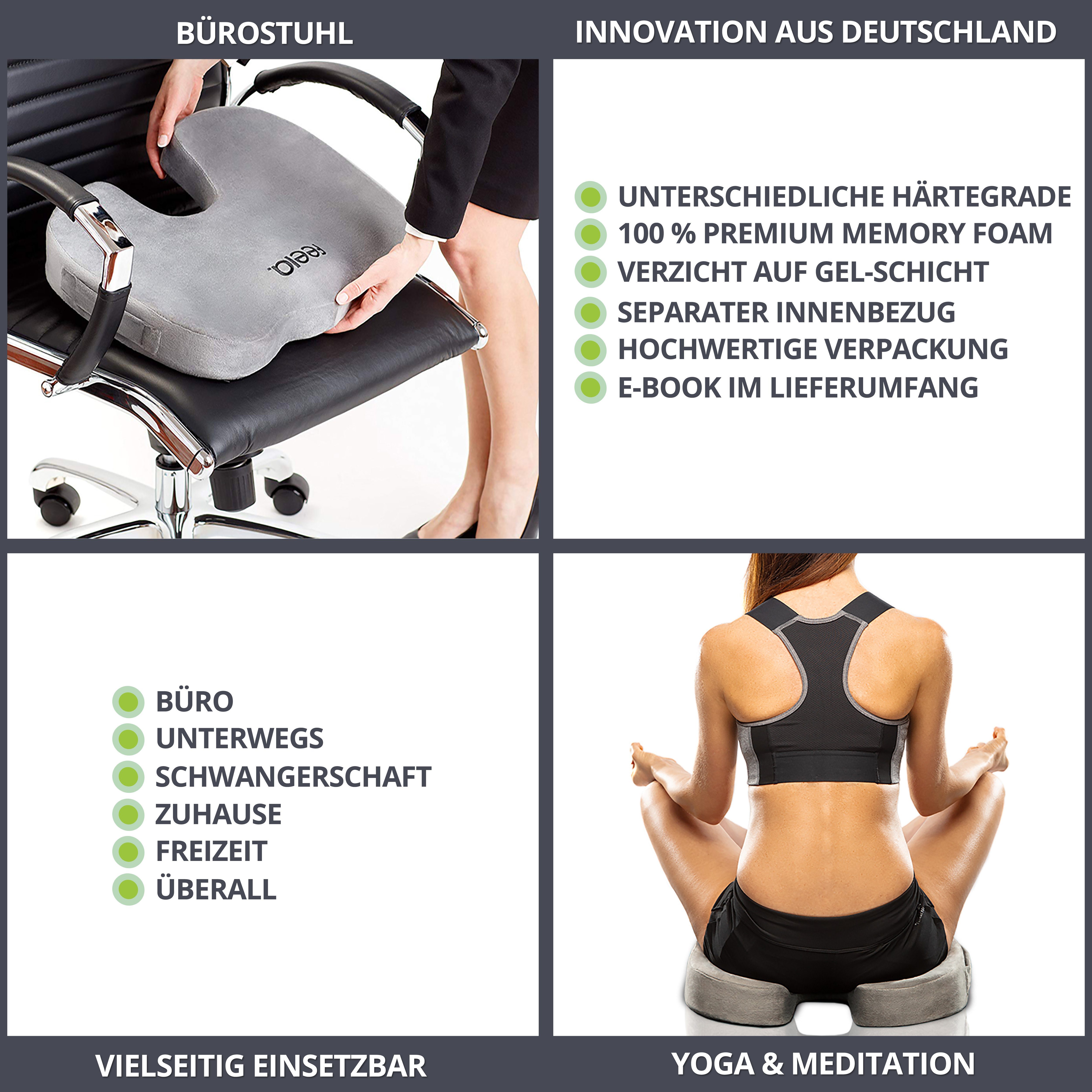 feela Sitzkissen 202 101, Orthopädisches Sitzkissen