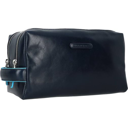 Piquadro Blue Square Kulturbeutel Leder 25 cm