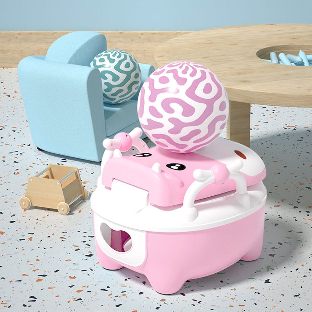 OSTWOLKE Toilettentrainer Toilette Baby Kinder Lerntöpfchen Toilettensitz Toilettentrainer, kinderpflege-Set - Töpfchen; Toilettensitz und Tritthocker
