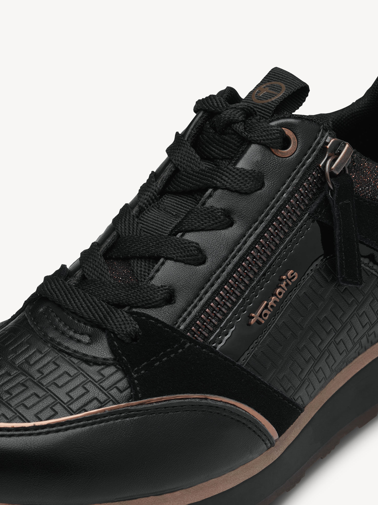 Basket en cuir - noir