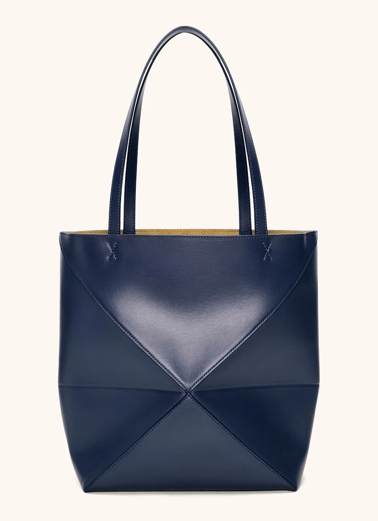 LOEWE Puzzle Fold vidēja izmēra iepirkumu soma no teļādas