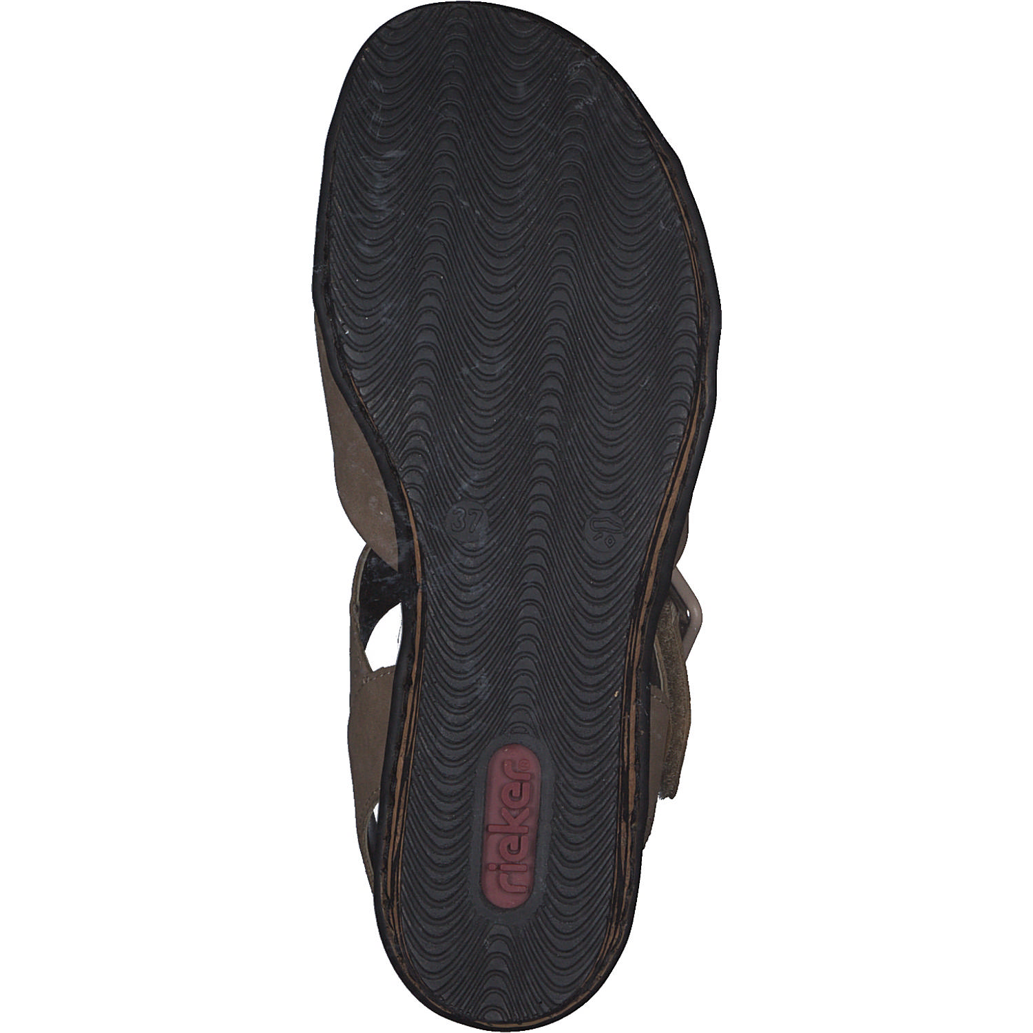 Rieker 68163, Plateau-Sandaletten, Damen, shell