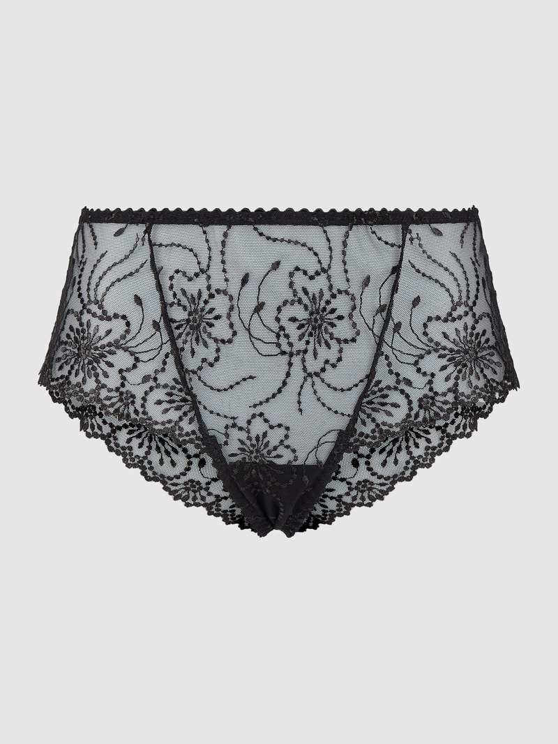 Tanga aus floraler Spitze Modell 'Jane' in schwarz