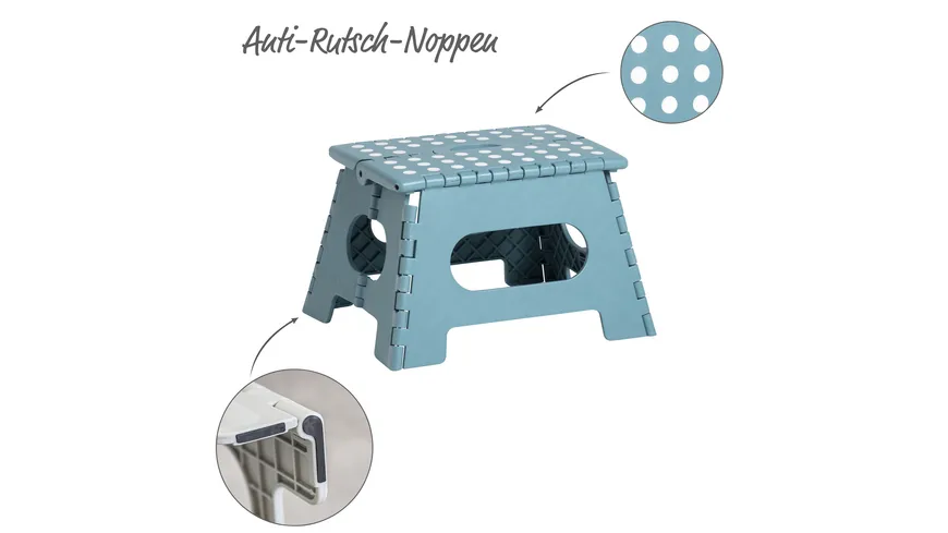 zeller Klapphocker grau