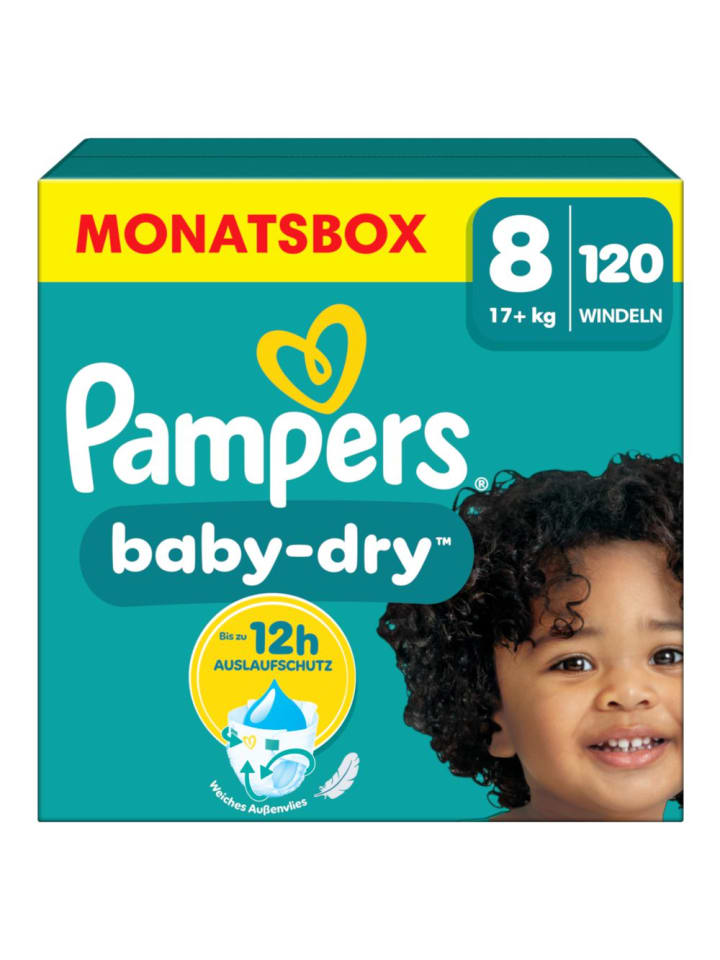 Pampers Pampers Baby-Dry Größe 8, 120 Windeln, 17kg  günstig kaufen 8