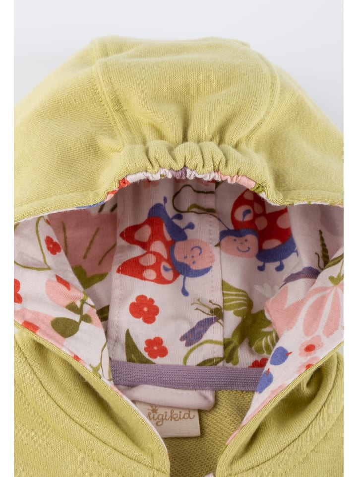 Sigikid Sweatjacke happy ladybug in Grün günstig kaufen