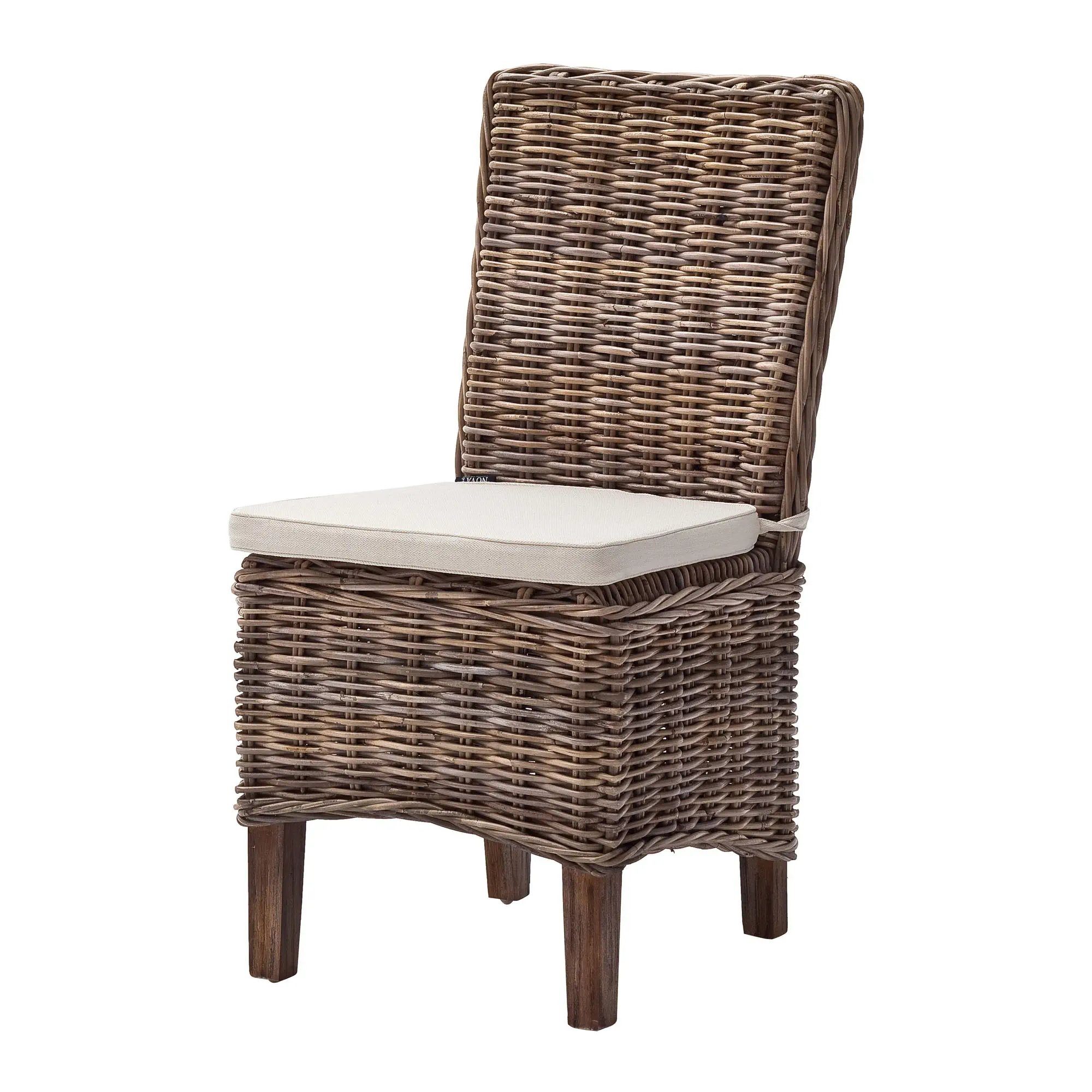 Novasolo Rattanstuhl Wickerworks (2er-Set Stühle, 2 St), Standard Rückenlehne, Morin, Morin Dining Stuhl (2er-Set)