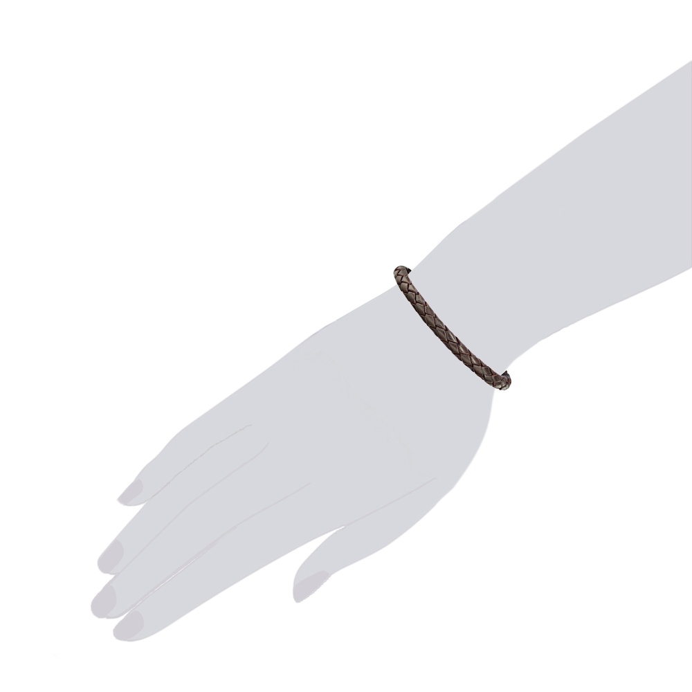Rafaela Donata Bracelet cuir nappa Cuir véritable en Marron Bracelet