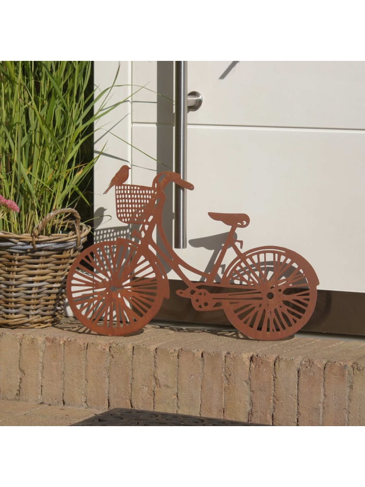 UNUS Gartenstecker Rost Fahrrad in Braun günstig kaufen