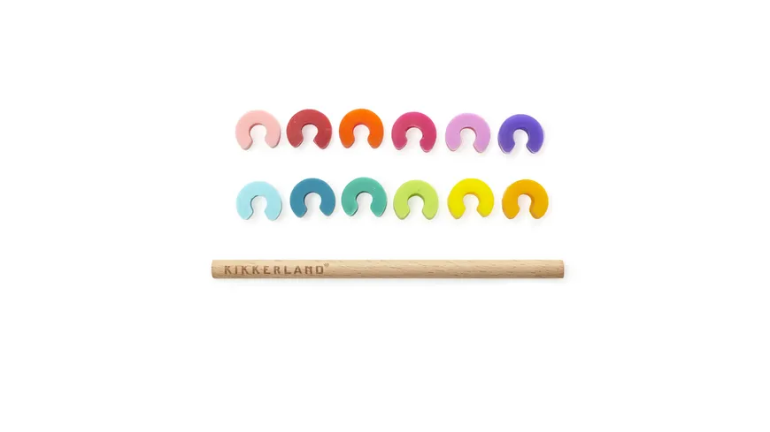 Kikkerland Glasmarker Regenbogen