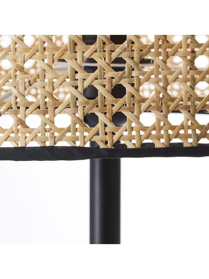 Brilliant Standleuchte, 1-flammig Wiley ⌀ 30 cm in holz hell/schwarz günstig kaufen onesize