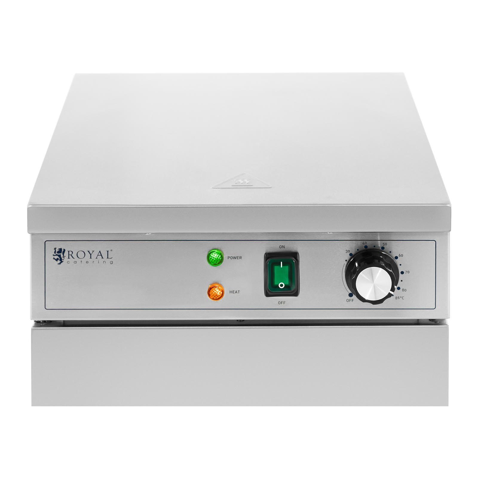 Royal Catering Tassenwärmer Tellerwärmeschrank Wärmeschrank Tellerwärmer 80 °C Geschirrwärmer 60