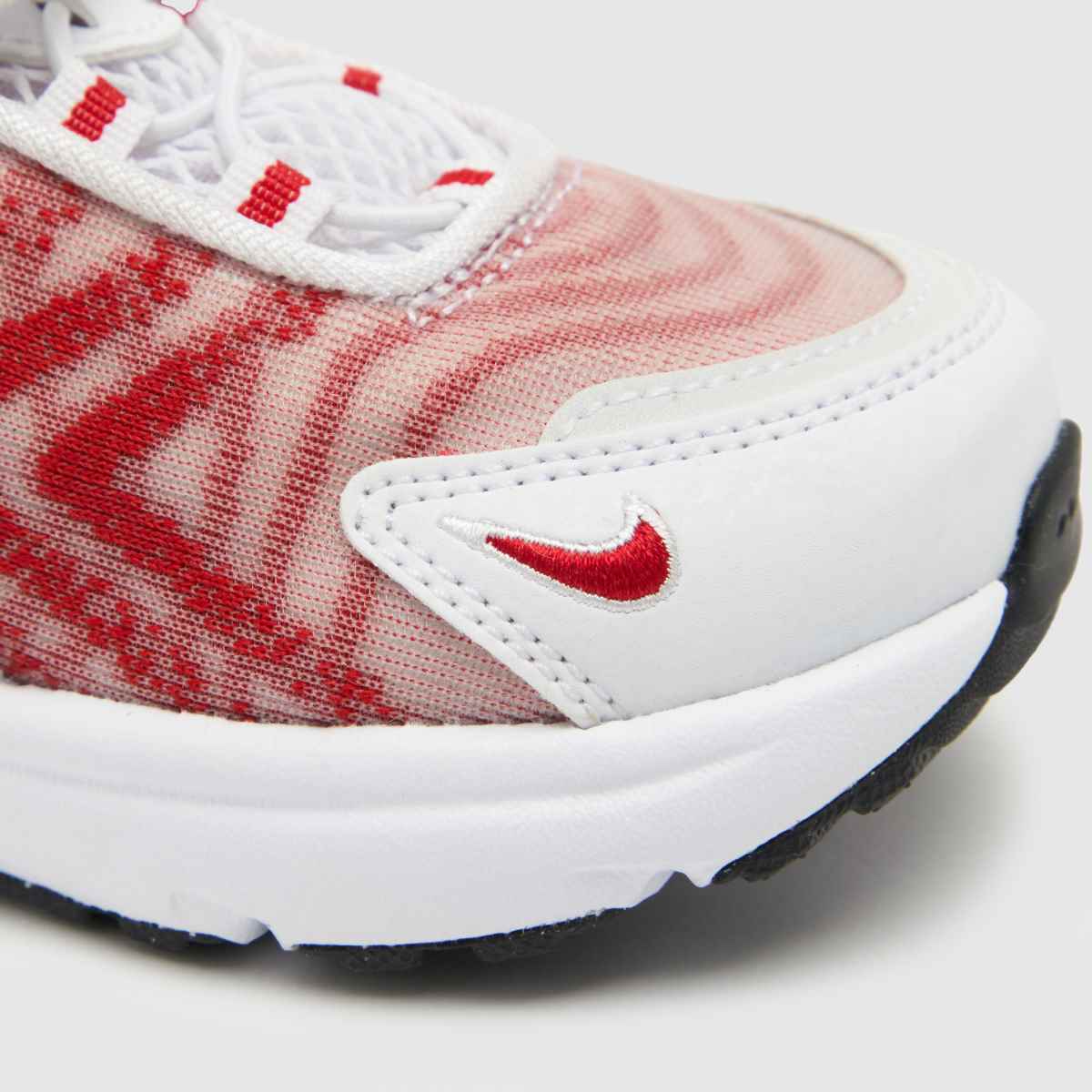 Nike vita & röda Air Max TW flickor småbarnsskor