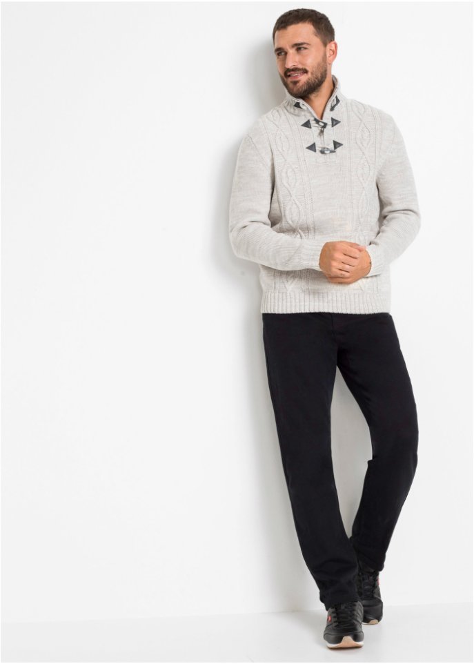 Pullover mit Zopfmuster