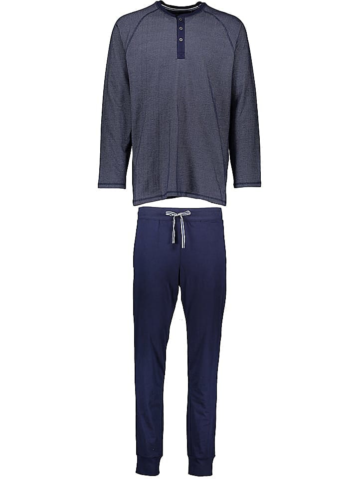 Seidensticker Pyjama in Dunkelblau günstig kaufen 56