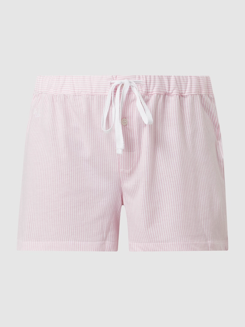 Pyjamahose mit Streifenmuster in rosa