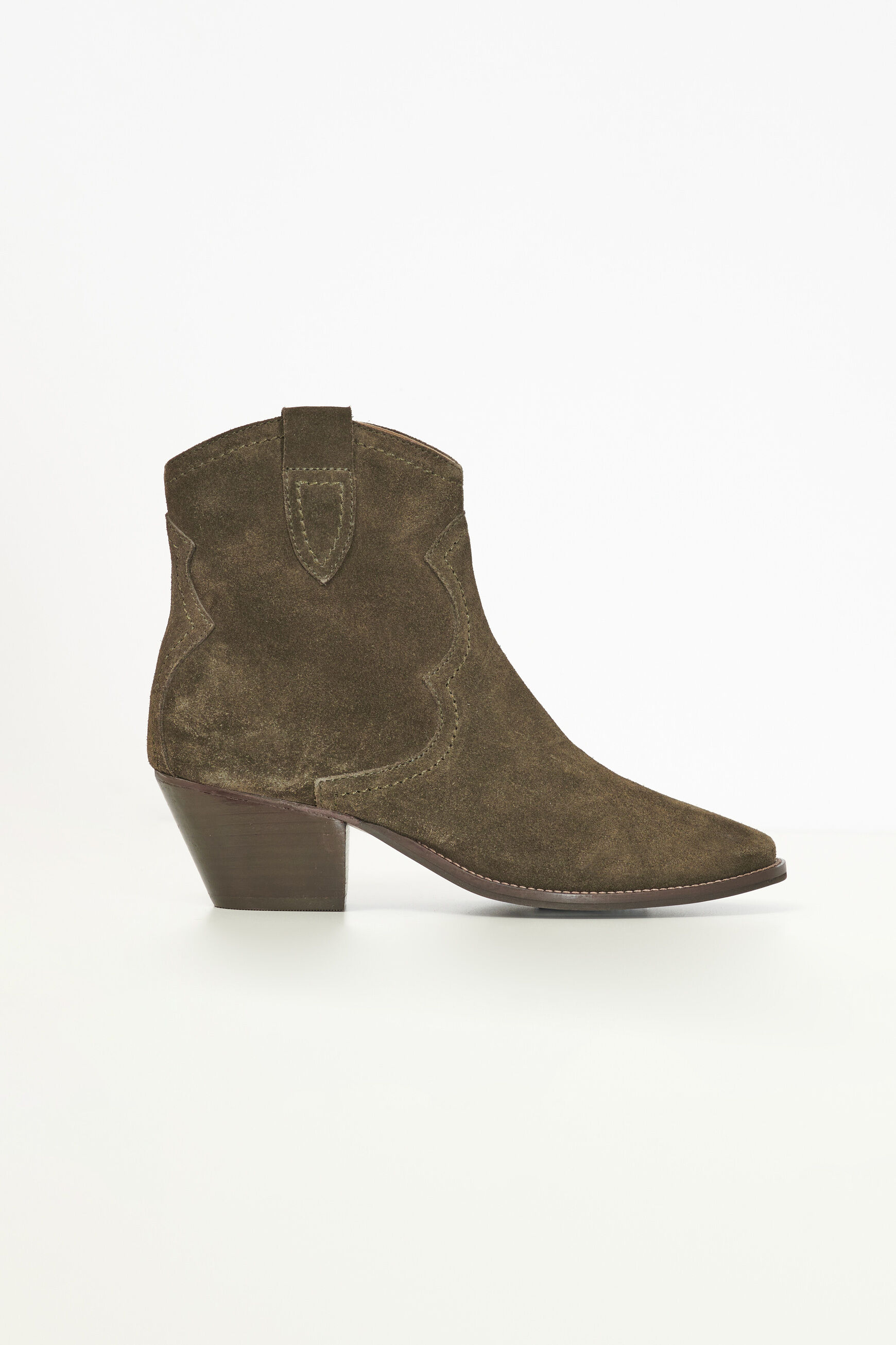 chaussures emmanuel 100% cuir vert kaki femme