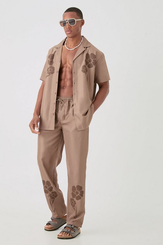 Weiches Oversize Twill-Hemd & Hose