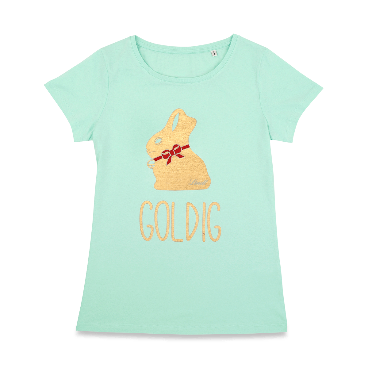 Frauen T-Shirt „Goldig“, Größe S
