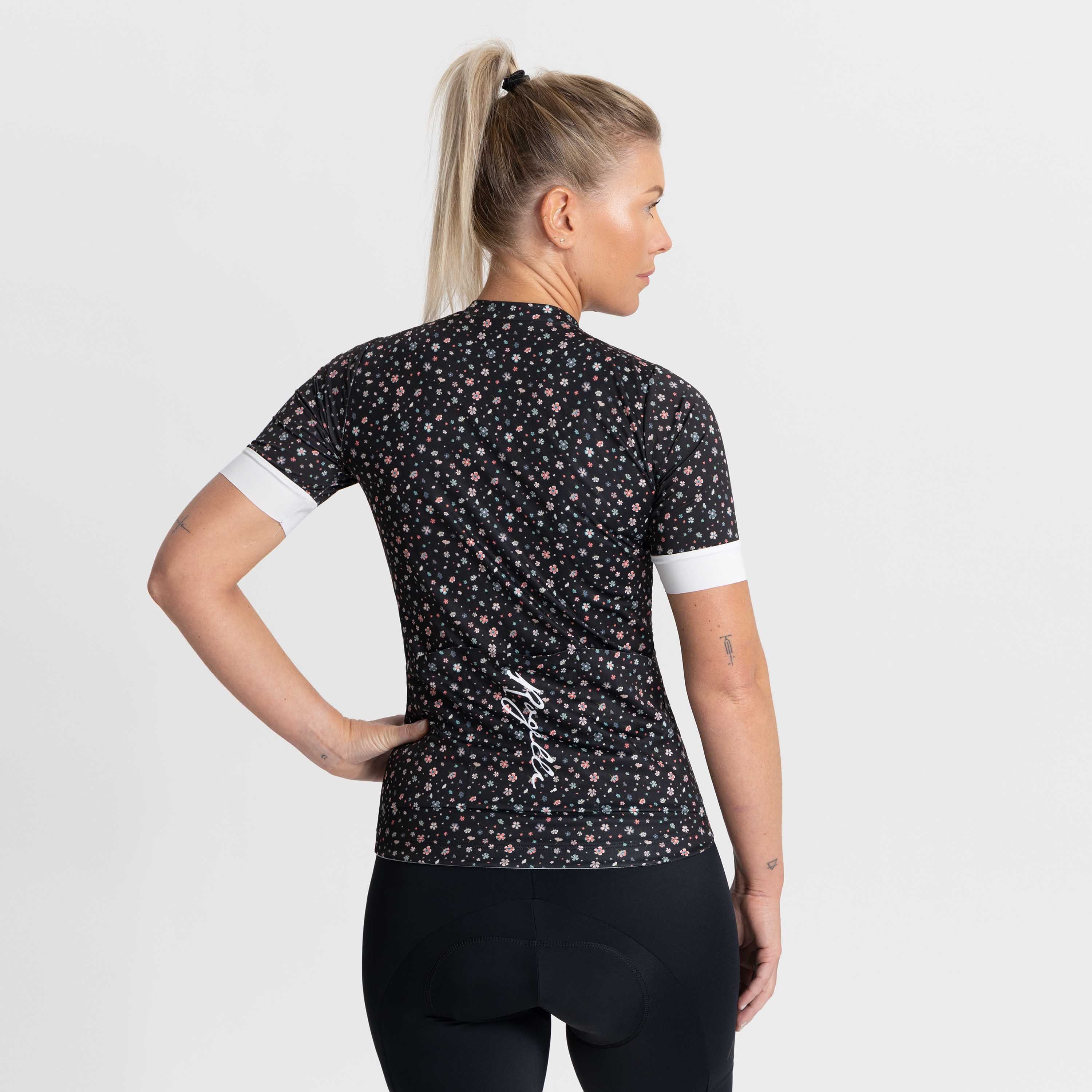 Rogelli Lily Schwarz/Weiß Damen Radtrikot Kurzarm