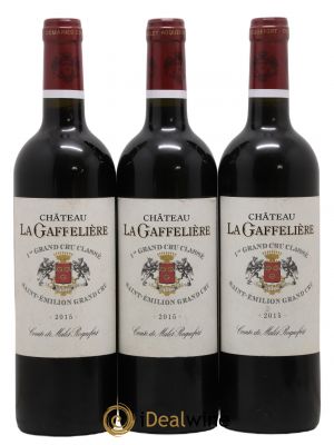 Château la Gaffelière 1er Grand Cru Classé B  2015 - Lot de 3 Bouteilles