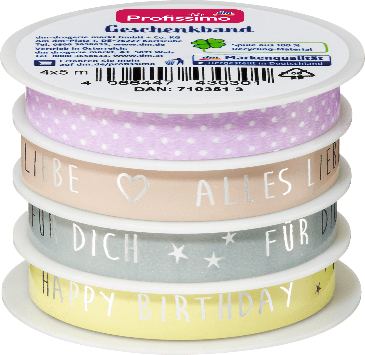 Geschenkband-Set \Alles Liebe/Für Dich\