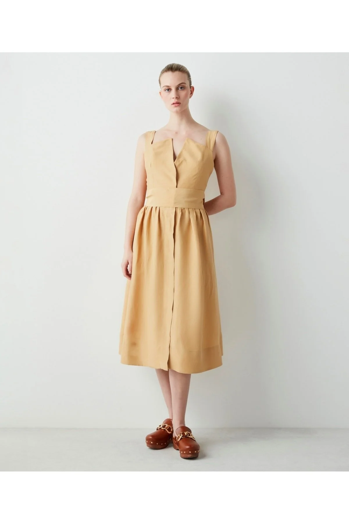 İpekyol  Kleid aus Leinenmischung