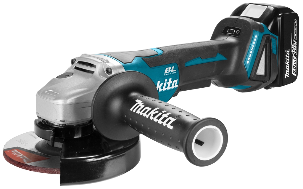 Polizor unghiular Makita DGA505RTJ 18V 5.0Ah 125 mm în cutie M