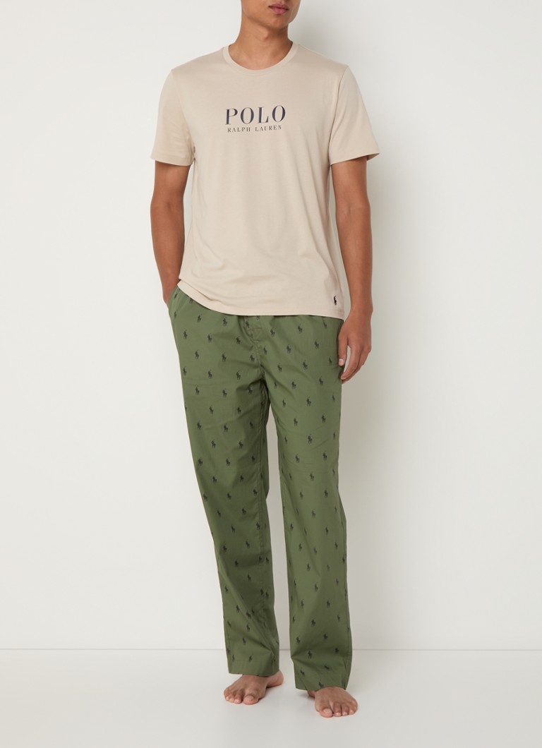Σλιπ πιτζάμας με λογότυπο Ralph Lauren και πλαϊνές τσέπες