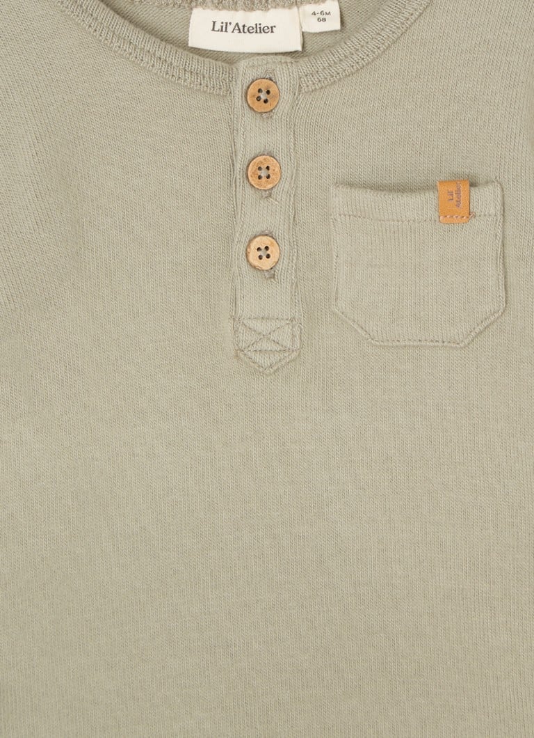 Tricou cu mânecă lungă din bumbac organic Lil' Atelier NBMThoro