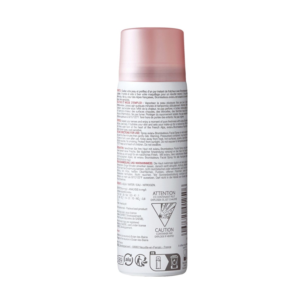 evian Brumisateur® evian® 50ml Spray à l'eau minérale naturelle