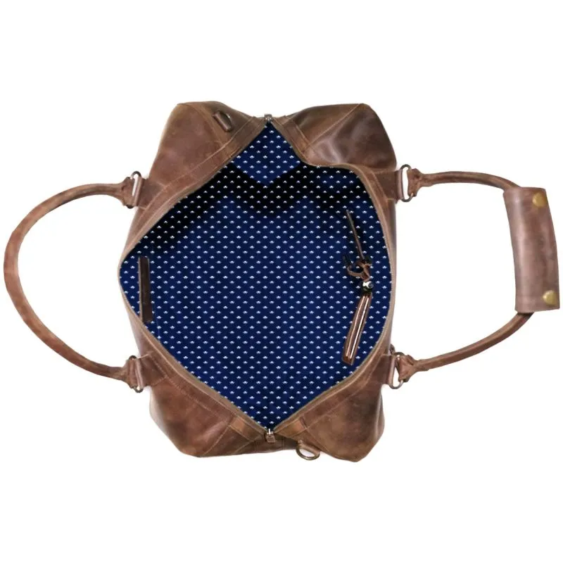 Buckle & Seam Leder Weekender Willow - Braun \/ Dots