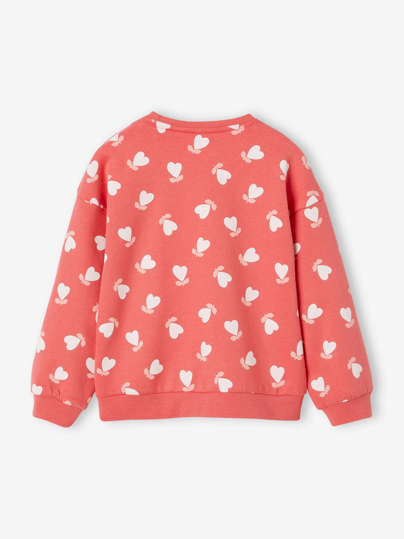 Vertbaudet Mädchen Sweatshirt  Oeko-Tex - rot herzen