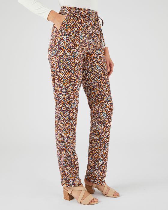 Pantalon fluide imprimé