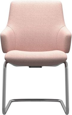 Stressless® Polsterstuhl Laurel, Low Back mit Armlehne, Größe L, mit Beinen aus Stahl in Chrom glänzend