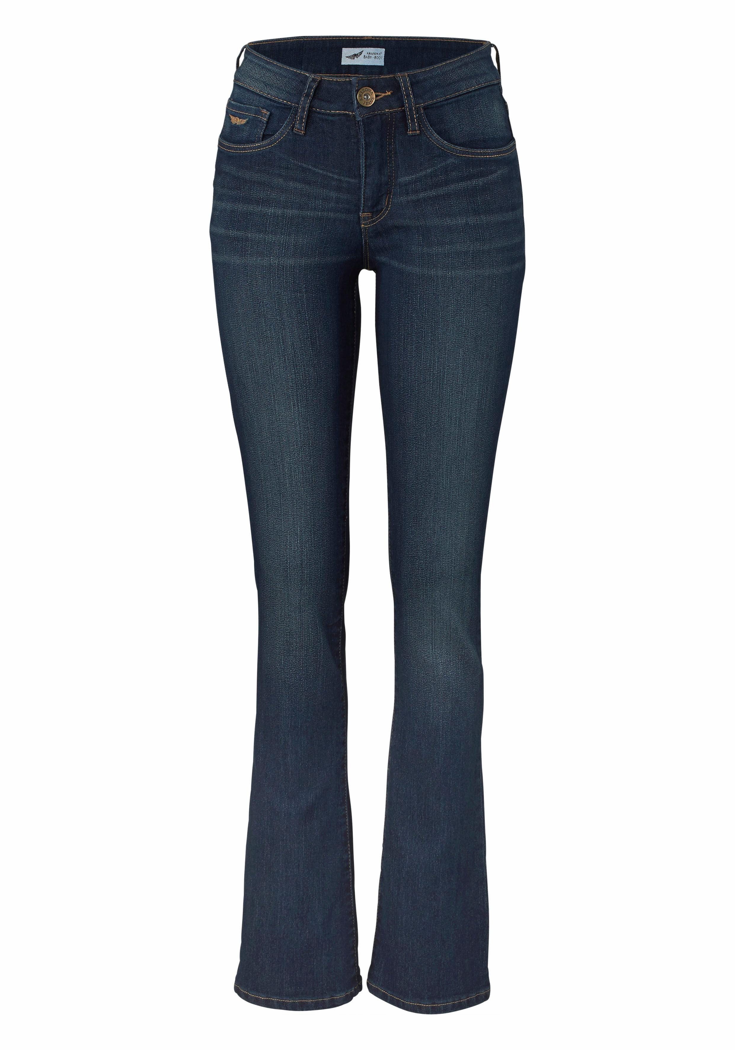 Arizona Bootcut-Jeans Baby-Boot Mid Waist