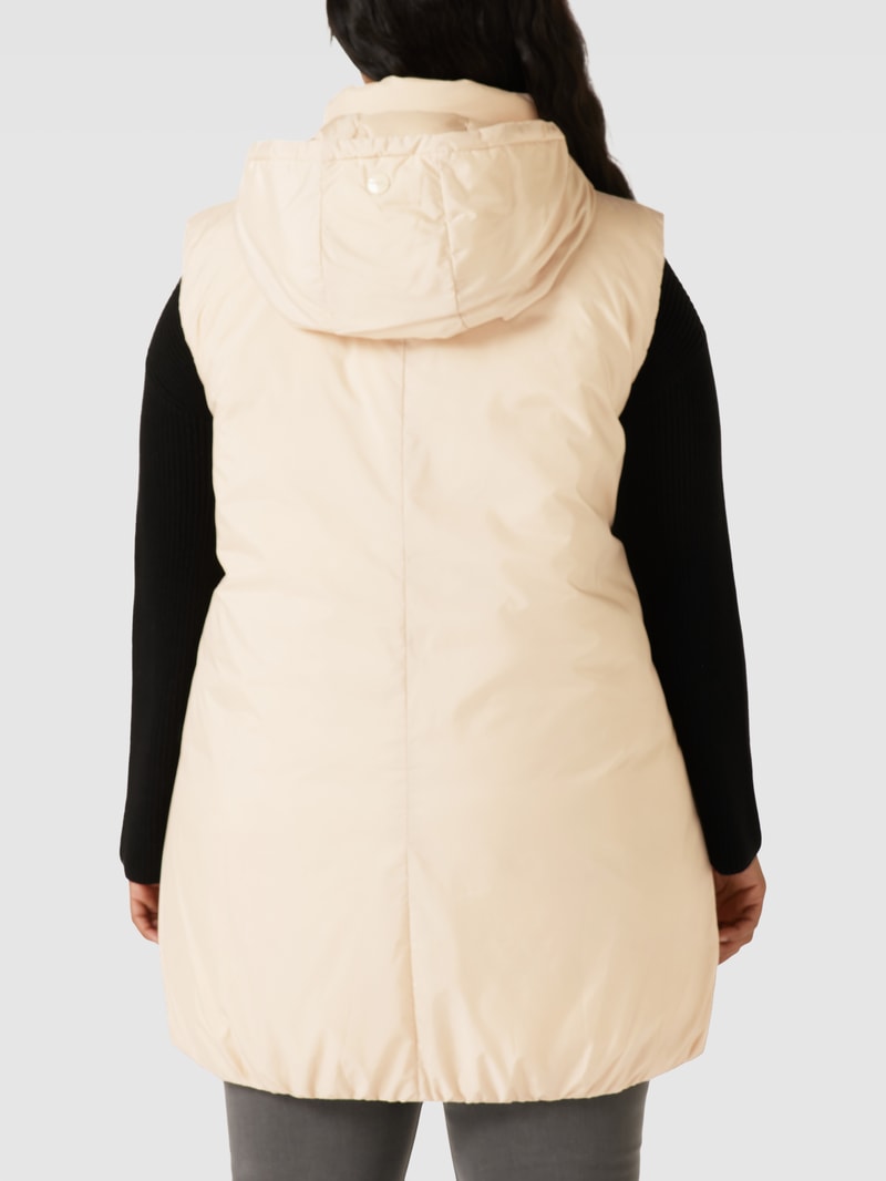 PLUS SIZE Weste mit seitlichen Eingrifftaschen in sand
