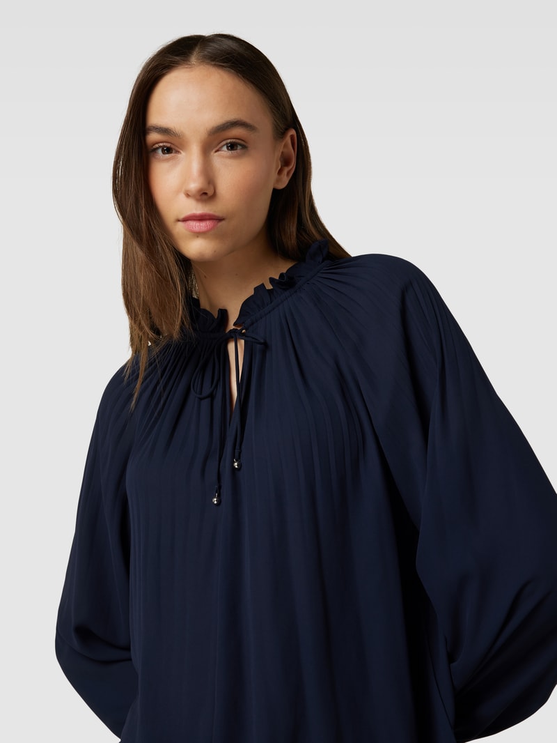 Blusenshirt mit Tunnelzug in blau