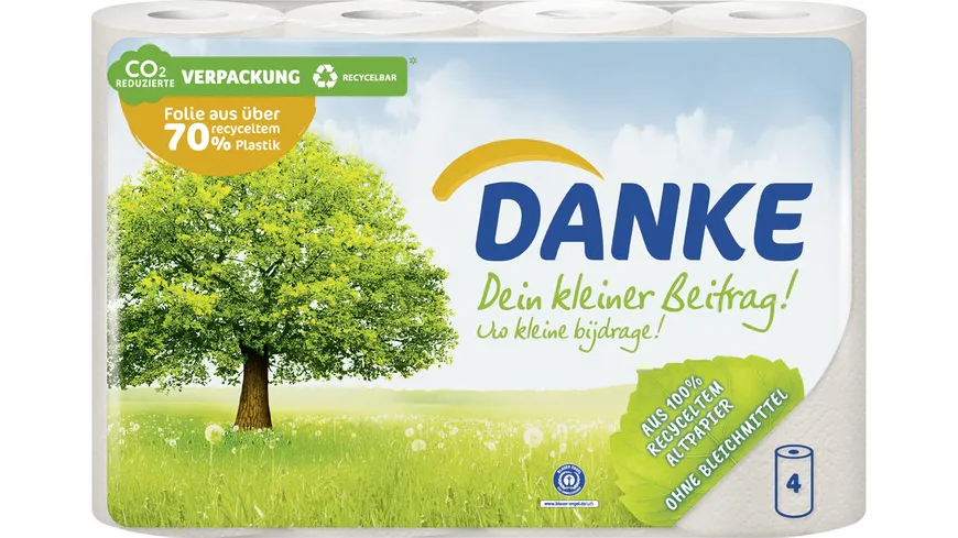 Danke Haushaltstücher Recycling