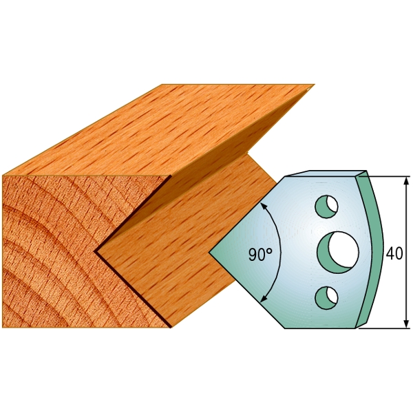 CMT 690.127 Profilový nůž, pár, výška 40 mm, číslo 127