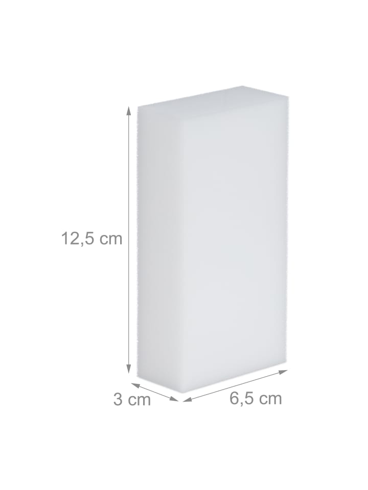 relaxdays 36 x Schmutzradierer in Weiß - (B)12,5 x (H)3 x (T)6,5 cm günstig kaufen onesize