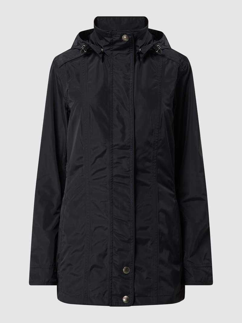 Funktionsjacke mit Label-Applikation Modell 'TOUJOURS 382' in marineblau