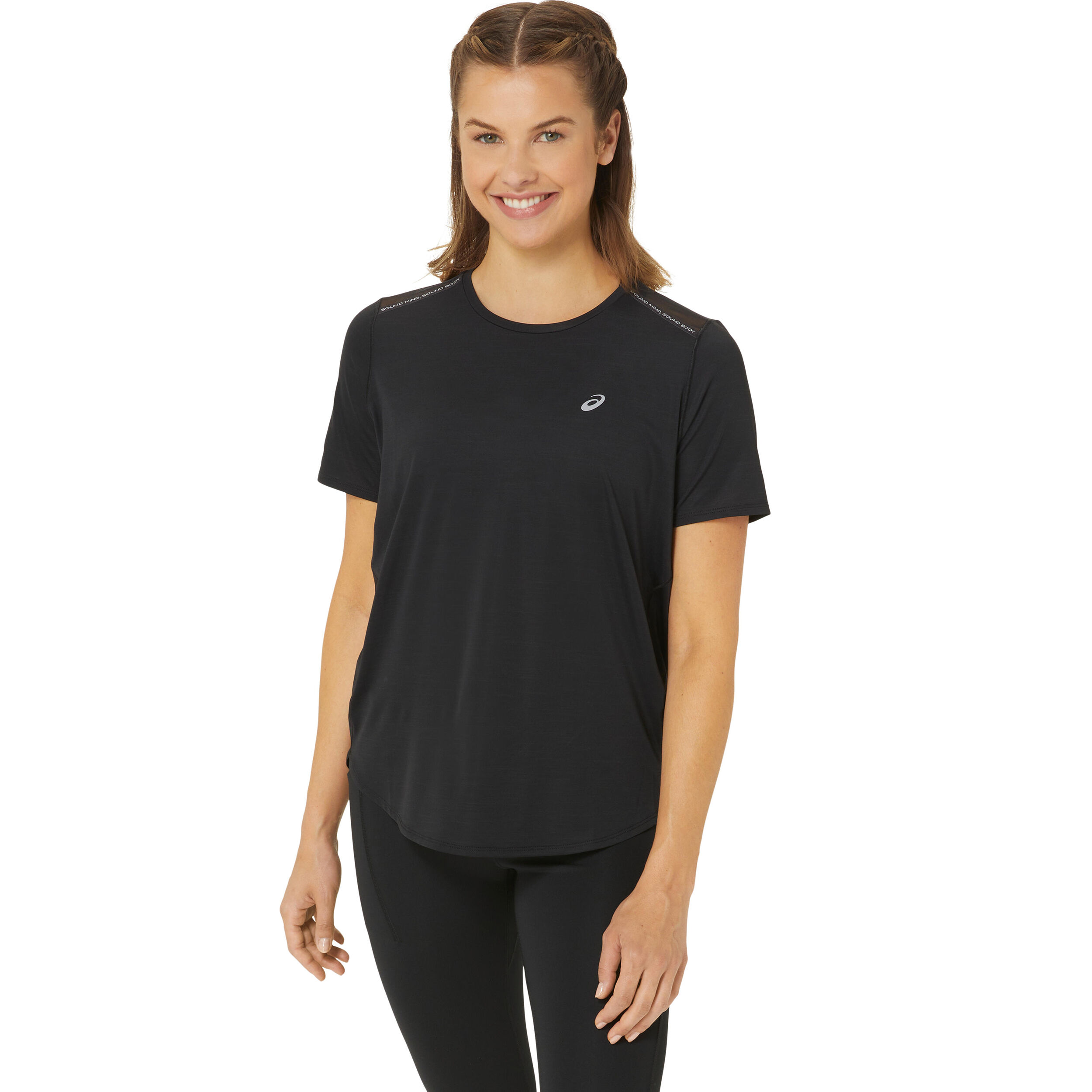 Road Laufshirt Damen - Schwarz